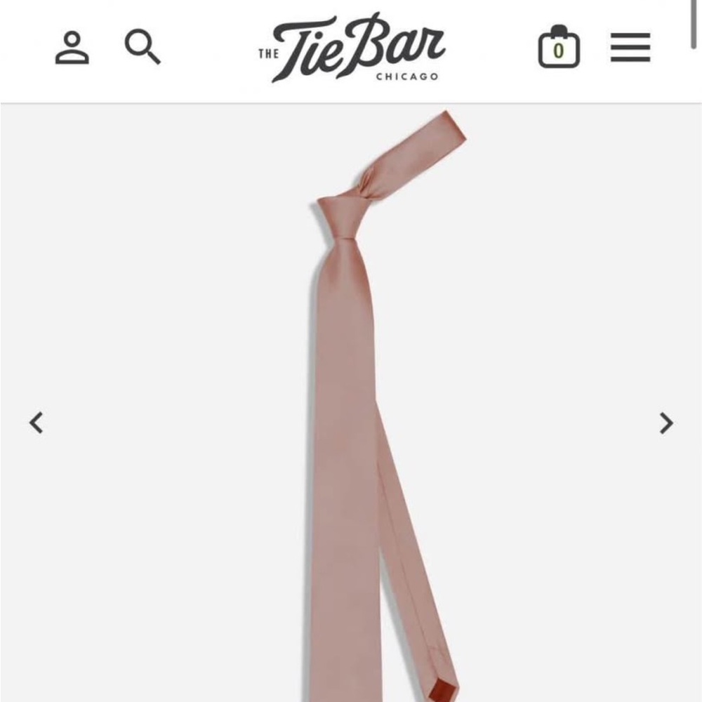 Tie Bar, set of 13, NWT, Dusty Blush Grosgrain - Picture 3 of 5
